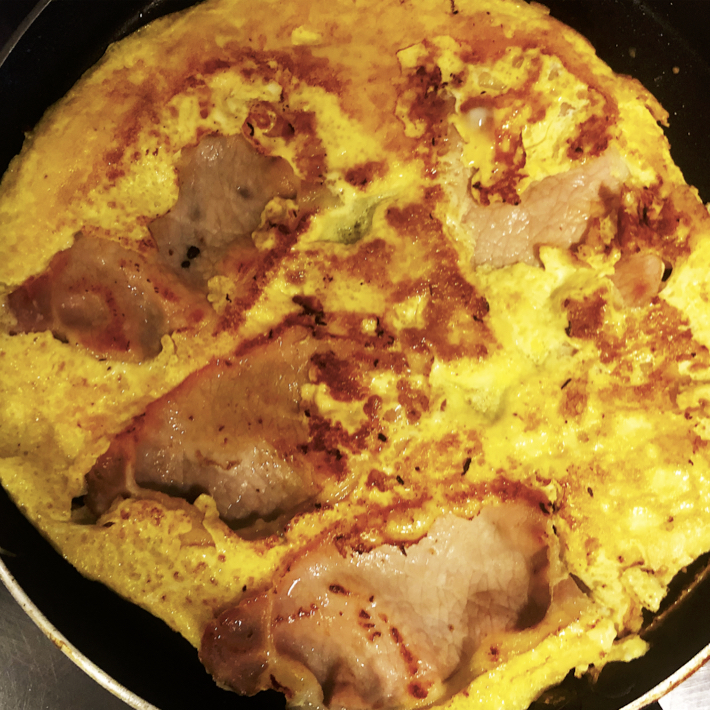 Omelet Bacon